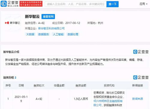 芒果超媒戰(zhàn)略投資新華智云，攜手阿里巴巴布局大數(shù)據(jù)服務(wù)新生態(tài)